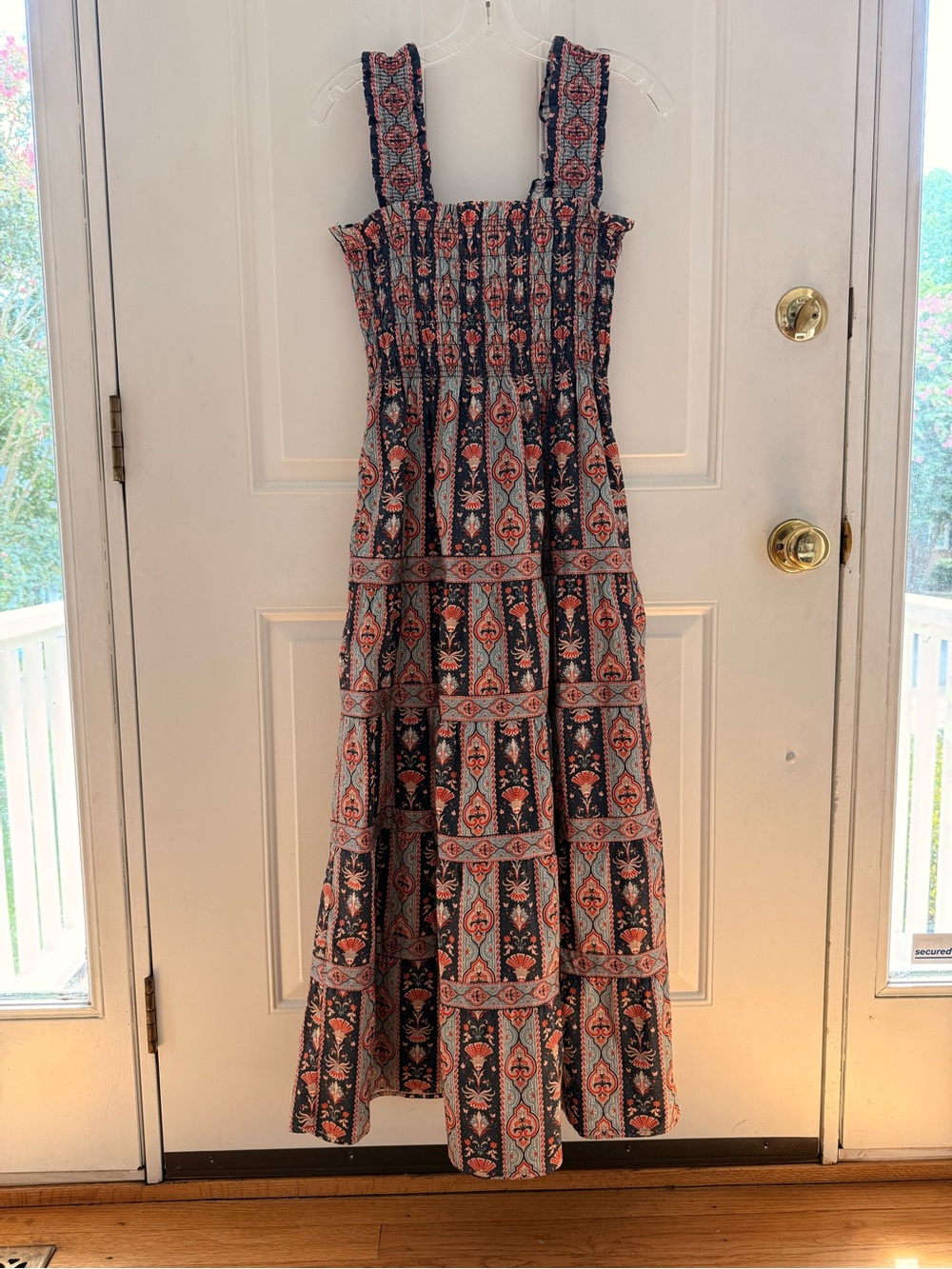 Hill House Home Kimmy Maxi Nap Dress - Medium in Emma stripe/Navy Multi